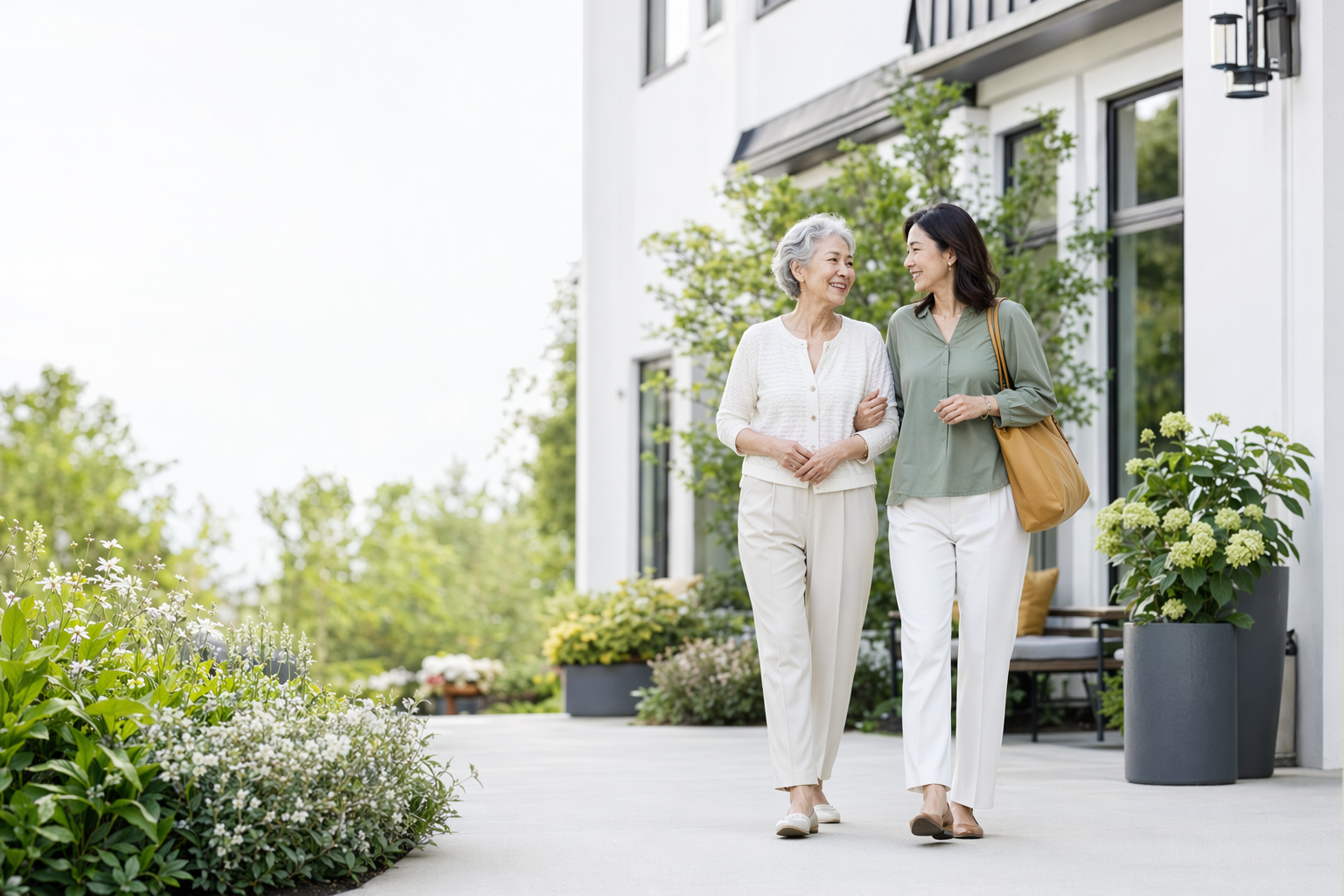 A bright, welcoming senior-living community where an older parent can live well.