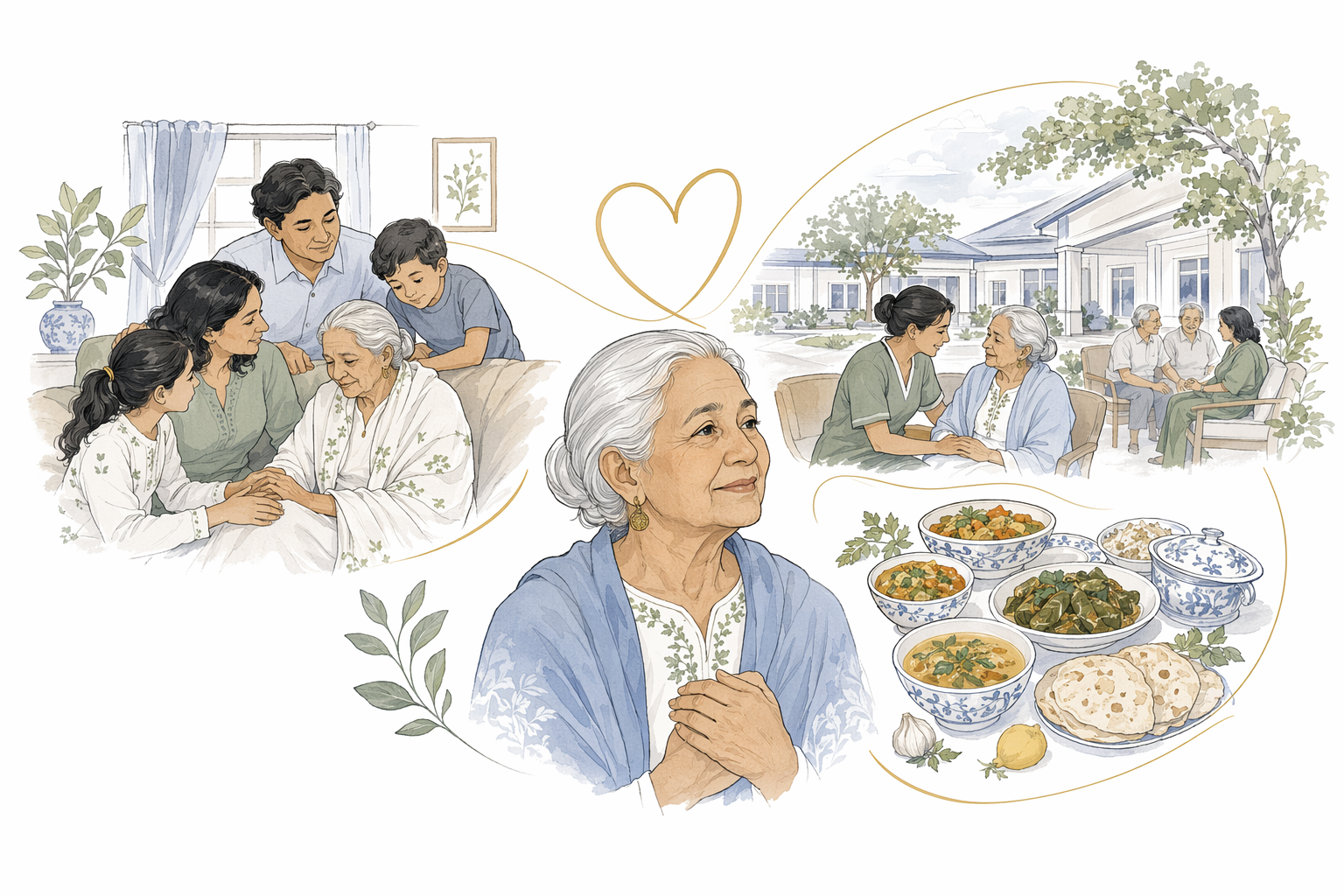 Dịch vụ chăm sóc người cao tuổi cho gia đình người nhập cư: Văn hóa, Ngôn ngữ, Thức ăn