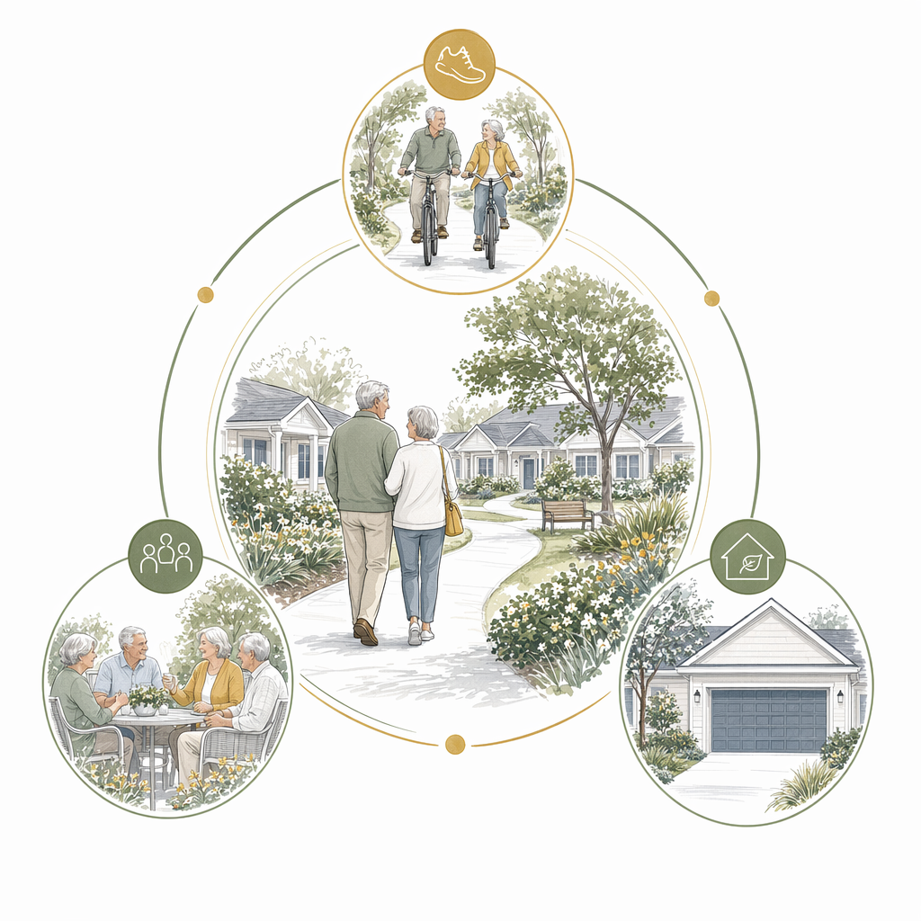 What an active-adult 55+ community is