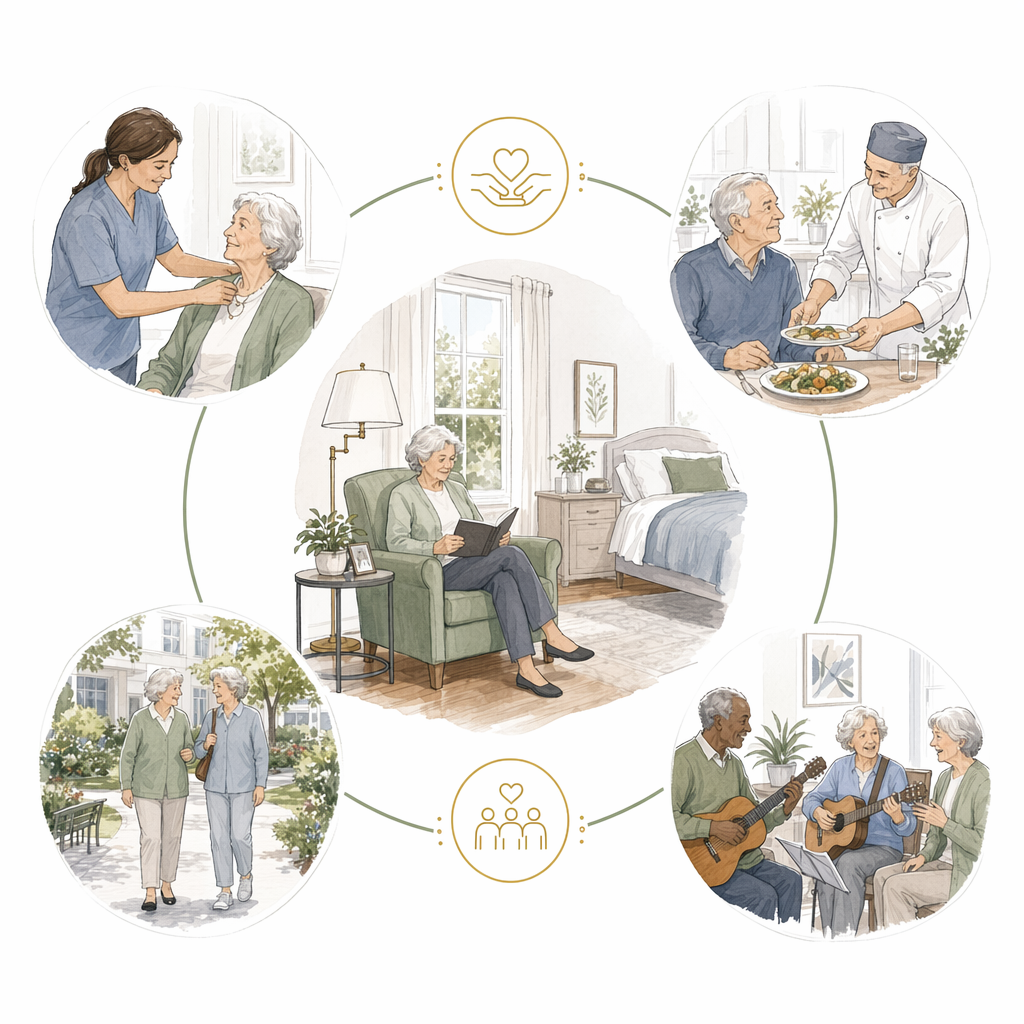 What assisted living means