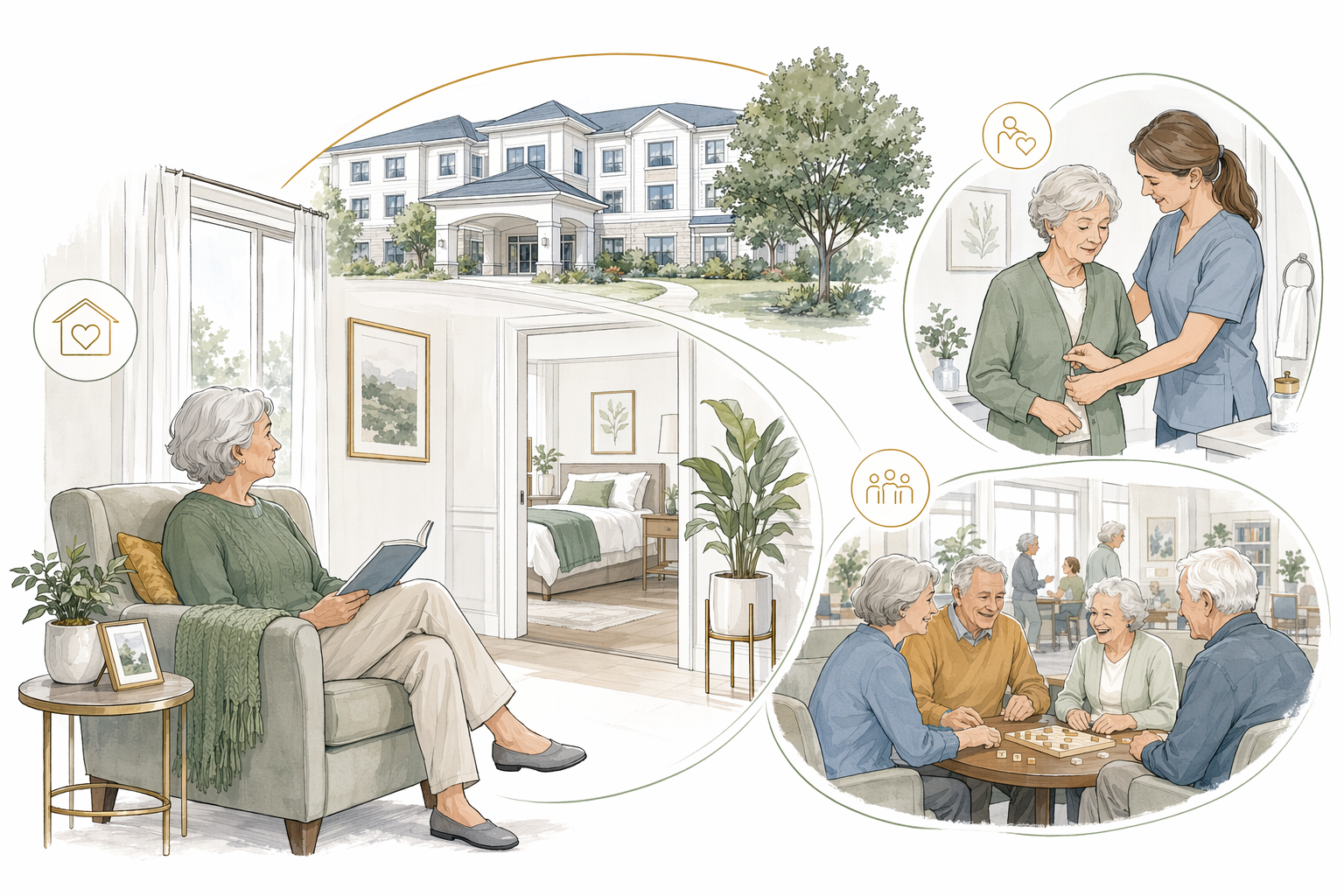 Assisted Living: Daily Help, Your Own Space, a Real Community