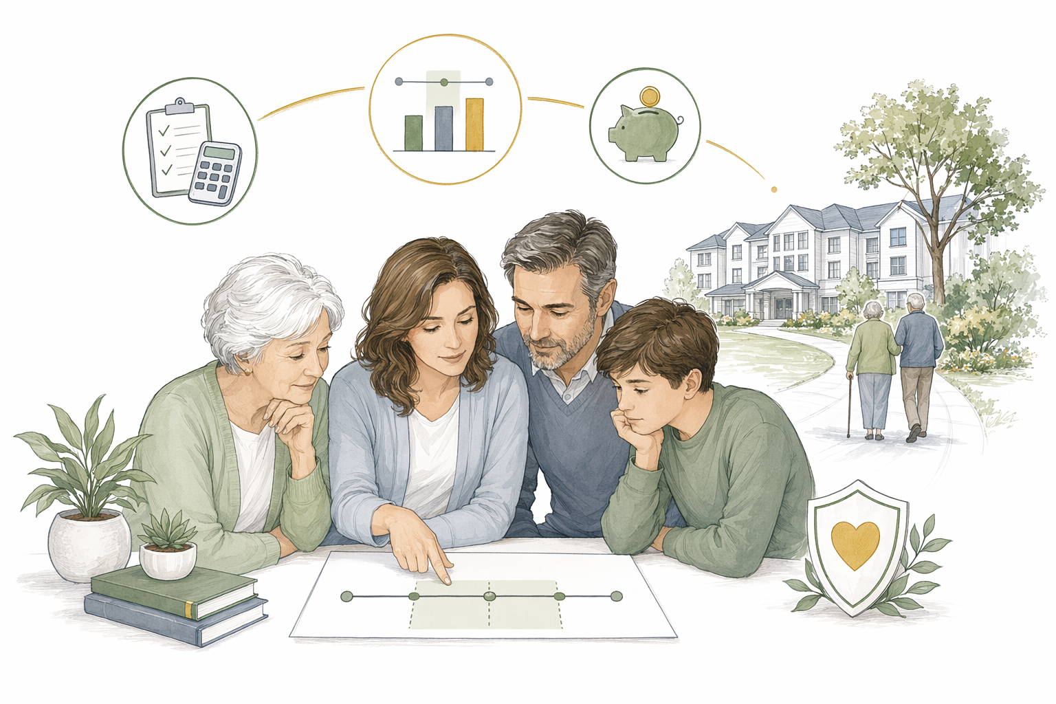 Calculadora de costos de vida para personas mayores